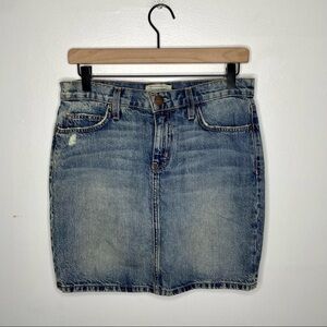 Current Elliott The Skinny Mini Denim Skirt